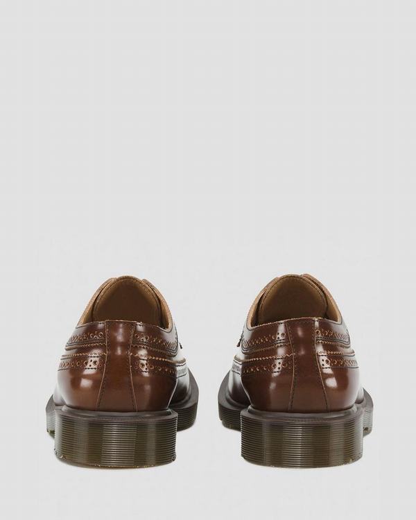 Dr Martens Dámské Polobotky 3989 Boanil Brush Hnědé, CZ-274905